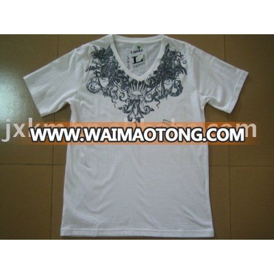 MENS FASHION SHORT SLEEVE PRINT T-SHIRT